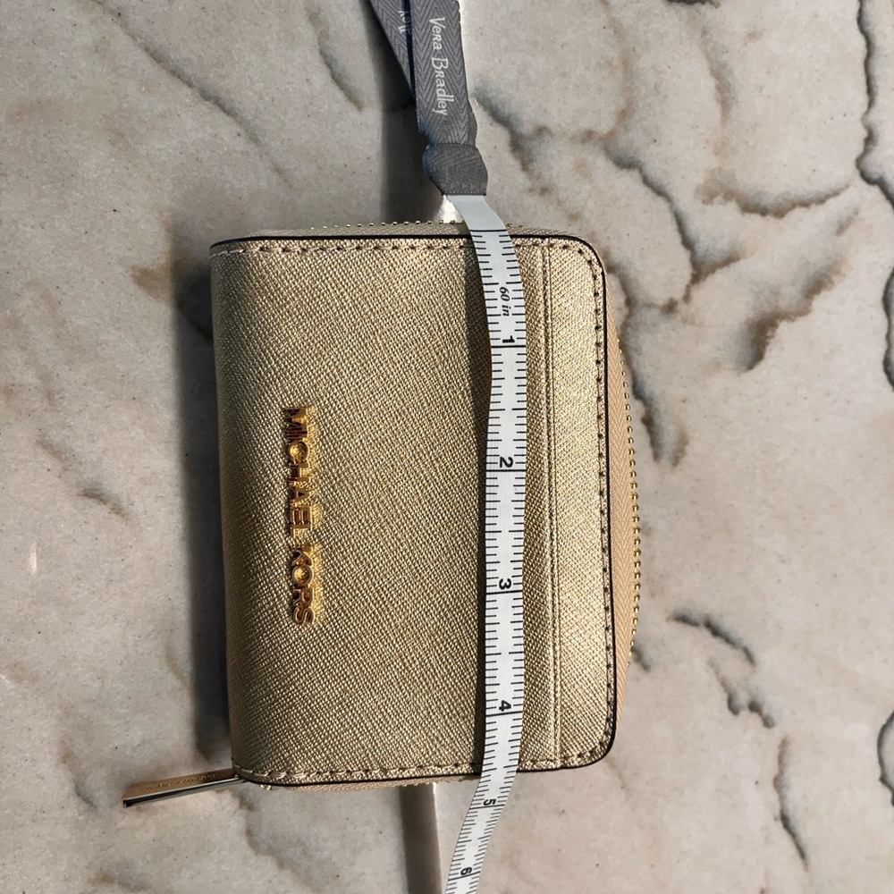 Michael Kors Metallic Gold Card Holder